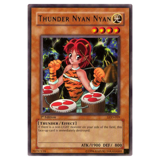 Yu-Gi-Oh! - Legacy of Darkness - Thunder Nyan Nyan (Rare) LOD-059