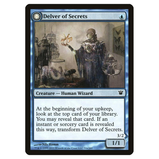 Magic the Gathering - Innistrad - Delver of Secrets // Insectile Aberration - 51/264