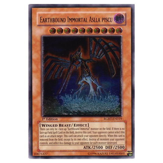 Yu-Gi-Oh! - Raging Battle - Earthbound Immortal Aslla piscu (Ultimate Rare) RGBT-EN019