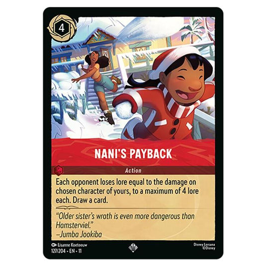 Lorcana - Winterspell - Nani's Payback (Super Rare) - 127/204