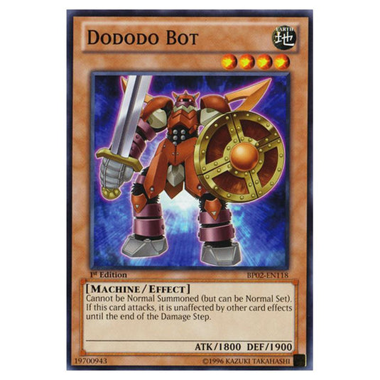 Yu-Gi-Oh! - Battle Pack 2 - War of the Giants - Dododo Bot (Common) BP02-EN118