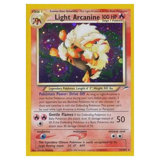 Pokemon - Neo Destiny - Light Arcanine - 012/105