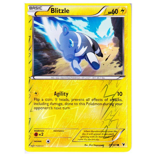 Pokemon - Black & White - Noble Victories - (Reverse Holo) - Blitzle 35/101