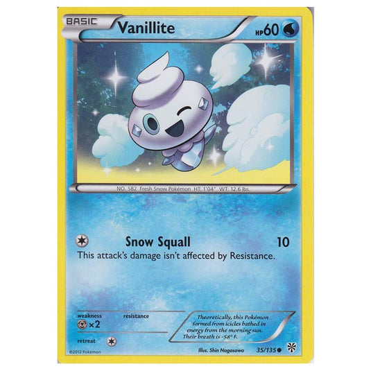 Pokemon - Black & White - Plasma Storm - Vanillite - 035/135