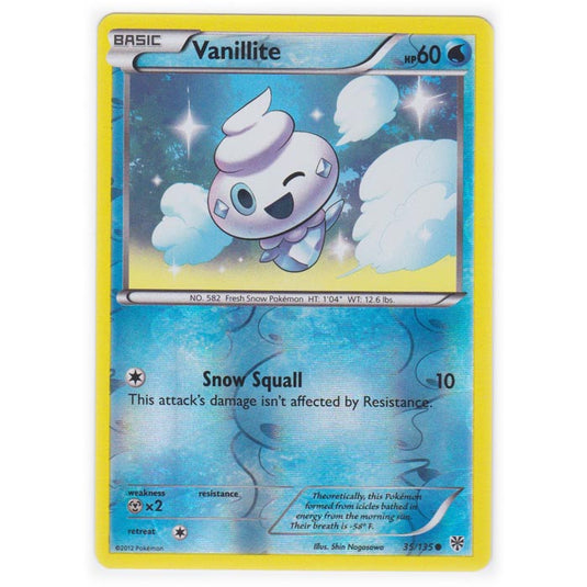 Pokemon - Black & White - Plasma Storm (Reverse Holo) - Vanillite - 35/135