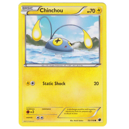 Pokemon - Black & White - Plasma Freeze - Chinchou - 35/116