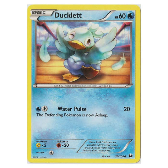 Pokemon - Black & White - Dark Explorers - Ducklett - 35/108