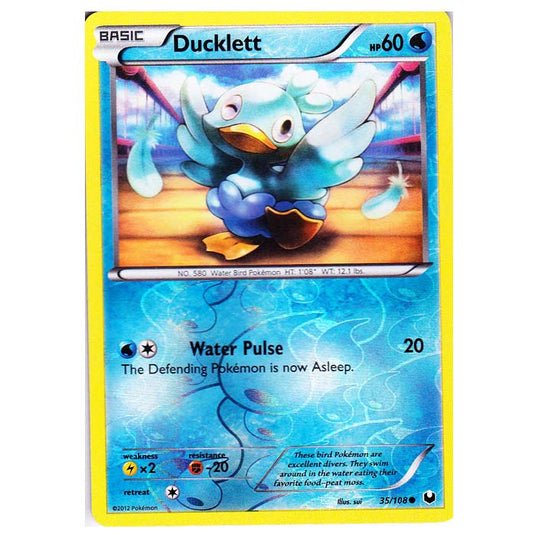 Pokemon - Black & White - Dark Explorers - (Reverse Holo) Ducklett - 35/108