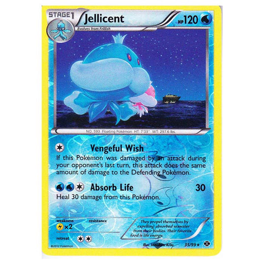 Pokemon - Black & White - Next Destinies - (Reverse Holo) Jellicent 35/99