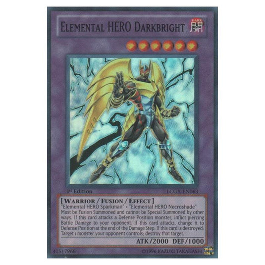 Yu-Gi-Oh! - Legendary Collection 2 - The Duel Academy Years Mega Pack - Elemental HERO Darkbright (Super Rare) LCGX-EN063