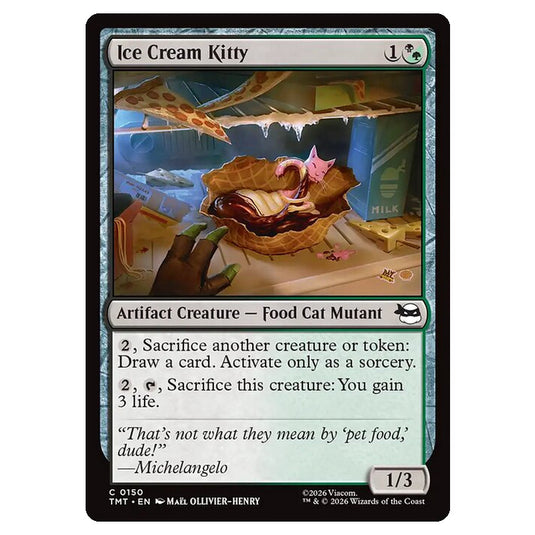 Magic The Gathering - Teenage Mutant Ninja Turtles - Ice Cream Kitty - 0150