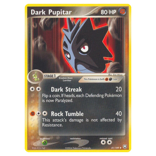 Pokemon - EX Team Rocket Returns - Dark Pupitar - 041/109