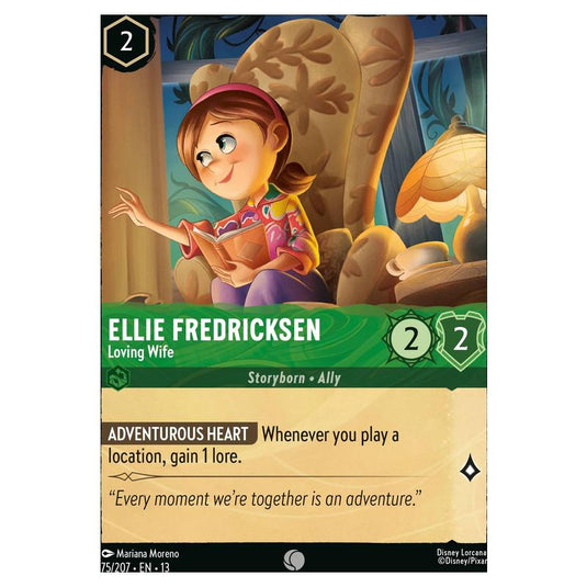 Lorcana - Attack of the Vine! - Ellie Fredricksen - Loving Wife (Common) - 75/207