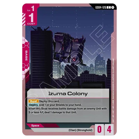 Gundam Card Game - GD-04: Phantom Aria - Izuma Colony (C) - GD04-126