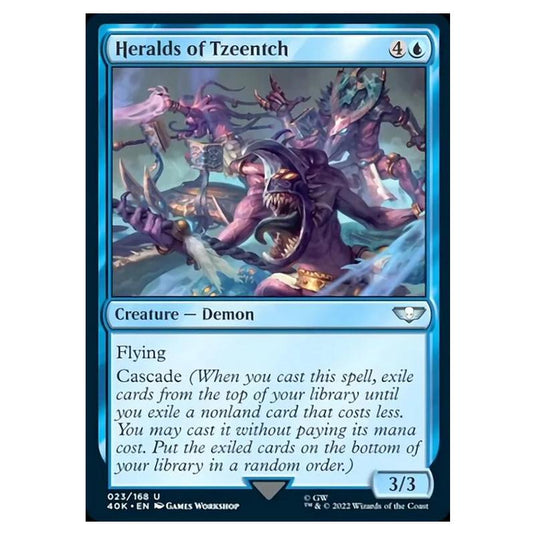 Magic The Gathering - Universes Beyond - Warhammer 40k - Heralds of Tzeentch - 023/168