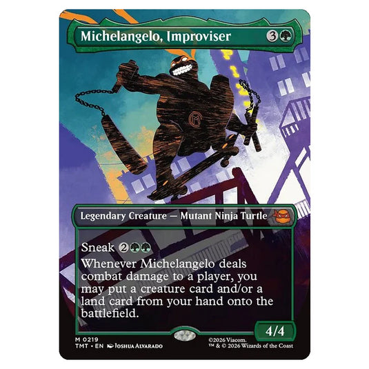 Magic The Gathering - Teenage Mutant Ninja Turtles - Michelangelo, Improviser - 0219