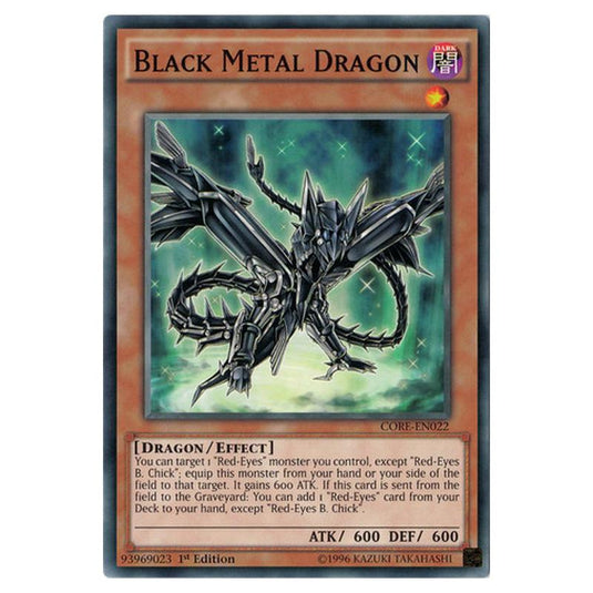 Yu-Gi-Oh! - Clash of Rebellions - Black Metal Dragon (Common) CORE-EN022