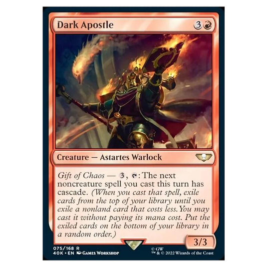 Magic The Gathering - Universes Beyond - Warhammer 40k - Dark Apostle - 075/168