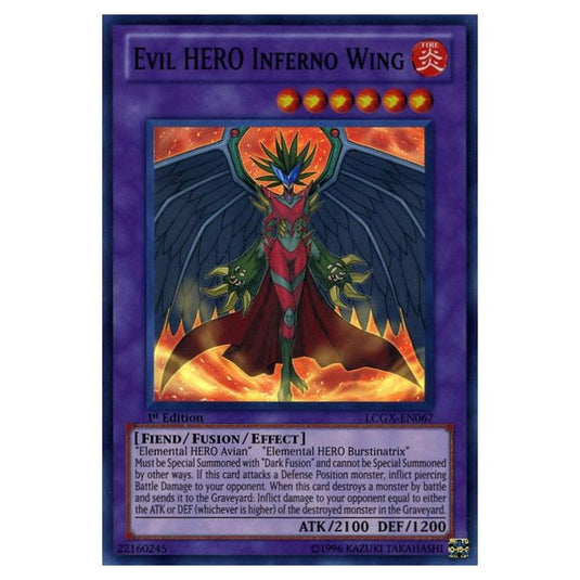 Yu-Gi-Oh! - Legendary Collection 2 - The Duel Academy Years Mega Pack - Evil HERO Inferno Wing (Super Rare) LCGX-EN067