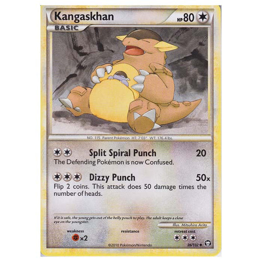 Pokemon - HGSS - Triumphant - Kangaskhan 36/102