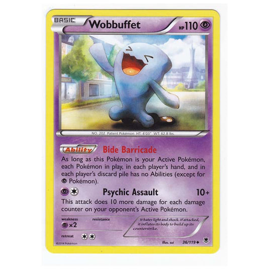 Pokemon - XY Phantom Forces - Wobbuffet - 36/119