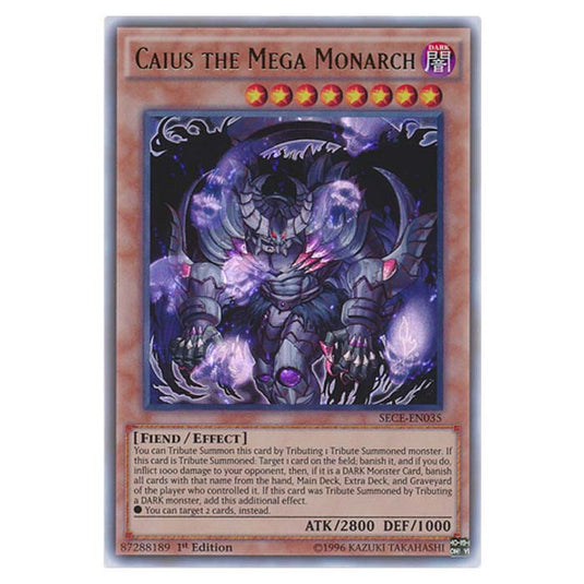 Yu-Gi-Oh! - Secrets of Eternity - Caius the Mega Monarch - 35/99