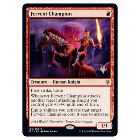Magic The Gathering - Throne of Eldraine Promos - Fervent Champion - 124/269