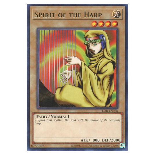 Yu-Gi-Oh! - Legend of Blue Eyes White Dragon (25th Anniversary Edition) - Spirit of the Harp (Rare) - LOB25-EN078