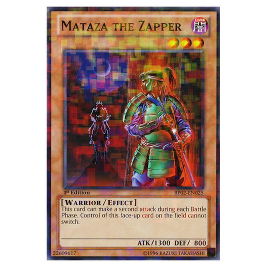 Yu-Gi-Oh! Mataza The Zapper Card – BP02-EN025 Common 1st Edition From Battle Pack 2