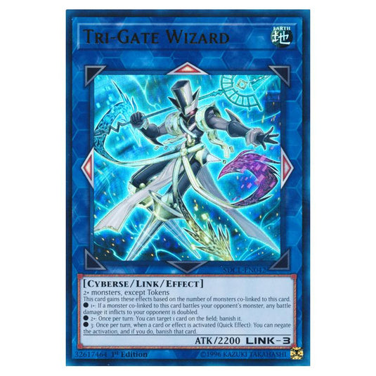 Yu-Gi-Oh! - Structure Deck - Cyberse Link - Tri-Gate Wizard (Ultra Rare) SDCL-EN042