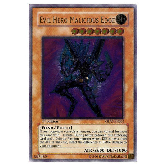 Yu-Gi-Oh! - Gladiator\'s Assault - Evil HERO Malicious Edge (Ultimate Rare) GLAS-EN003