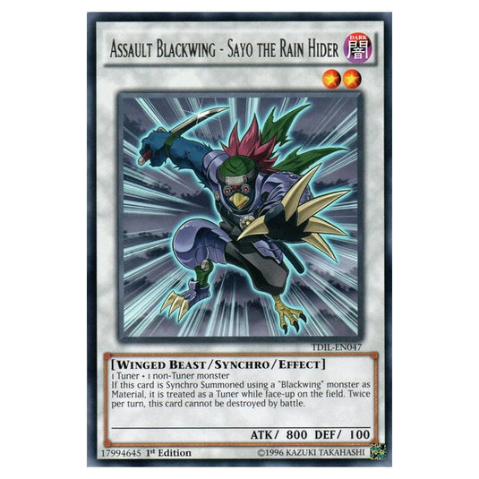 Yu-Gi-Oh! - The Dark Illusion - Assault Blackwing - Sayo the Rain Hider (Rare) TDIL-EN047