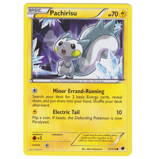 Pokemon - Black & White - Plasma Freeze - Pachirisu - 37/116