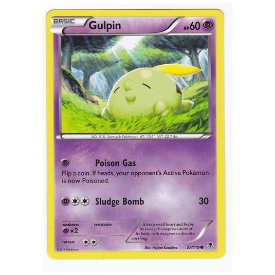 Pokemon - XY Phantom Forces - Gulpin - 37/119