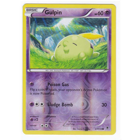 Pokemon - XY Phantom Forces - (Reverse Holo) - Gulpin - 37/119