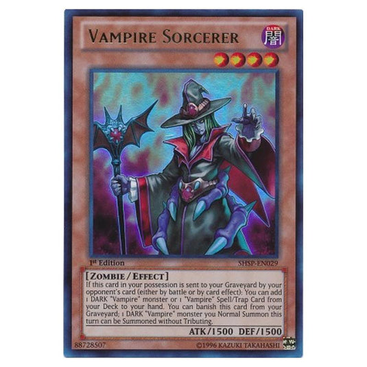 Yu-Gi-Oh! - Shadow Specters - Vampire Sorcerer (Ultra Rare) SHSP-EN029