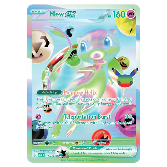 Pokemon - 30th Celebration - Mew ex - 158/128
