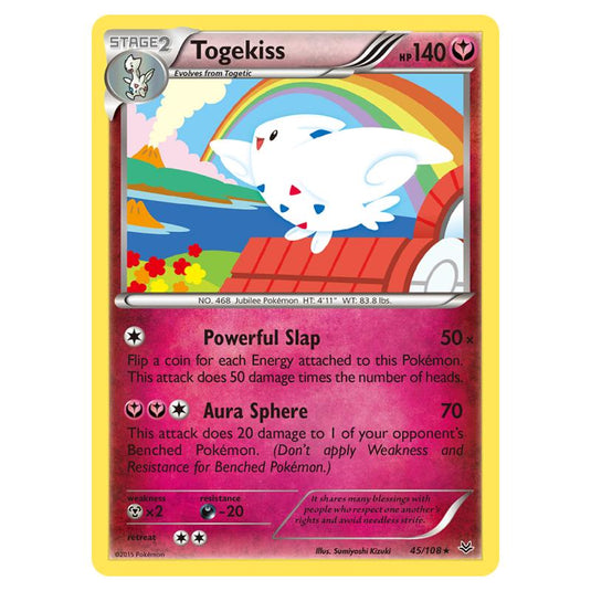 Pokemon - XY - Roaring Skies - Togekiss - 45/108 (Reverse Holo)