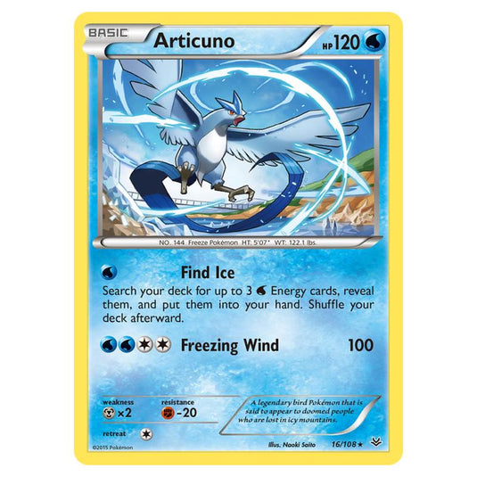 Pokemon - XY - Roaring Skies - Articuno - 16/108 (Reverse Holo)