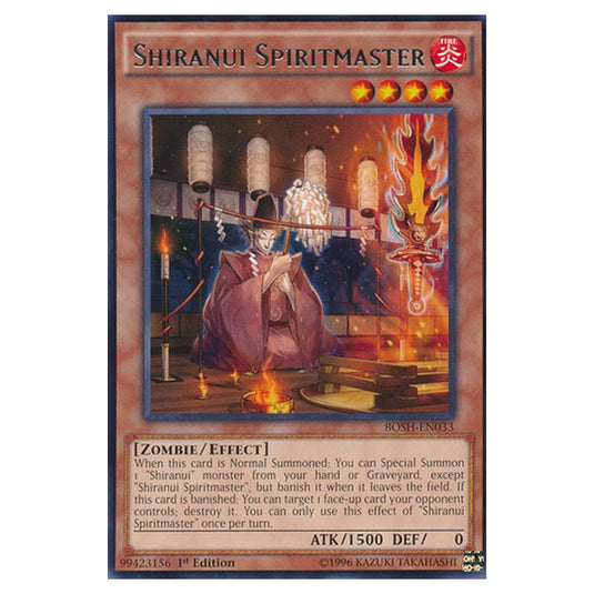 Yu-Gi-Oh! - Breakers of Shadow - Shiranui Spiritmaster (Rare) BOSH-EN033