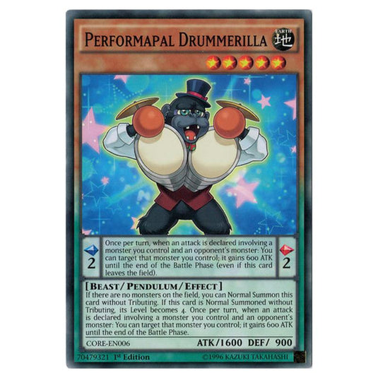 Yu-Gi-Oh! - Clash of Rebellions - Performapal Drummerilla (Common) CORE-EN006