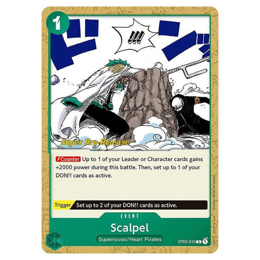One Piece - ST-02: Starter Deck - Worst Generation - Super Pre-Release - Scalpel - ST02-015p