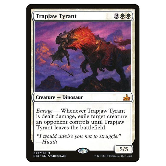 Magic The Gathering - Rivals Of Ixalan - Trapjaw Tyrant - 29/196