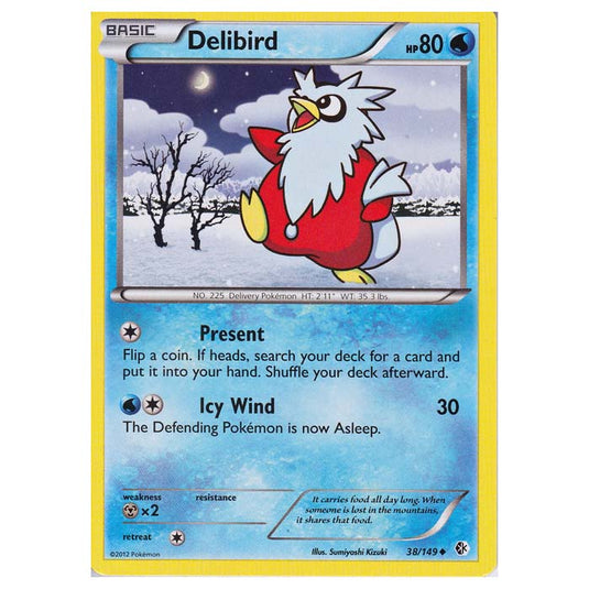 Pokemon - Black & White - Boundaries Crossed - Delibird 38/149