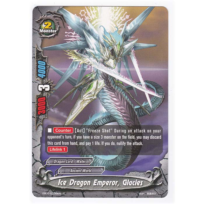 Future Card Buddyfight - Immortal Entities - Ice Dragon Emperor, Glaci