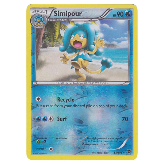 Pokemon - XY Base Set - (Reverse Holo) Simipour - 38/146