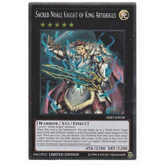 Yu-Gi-Oh! - Noble Knights of the Round Table - Sacred Noble Knight of King Artorigus - NKRT-EN038