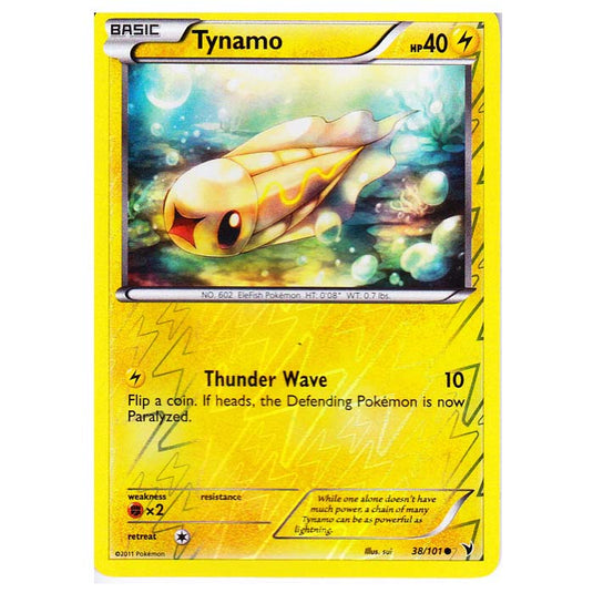 Pokemon - Black & White - Noble Victories - (Reverse Holo) - Tynamo 38/101