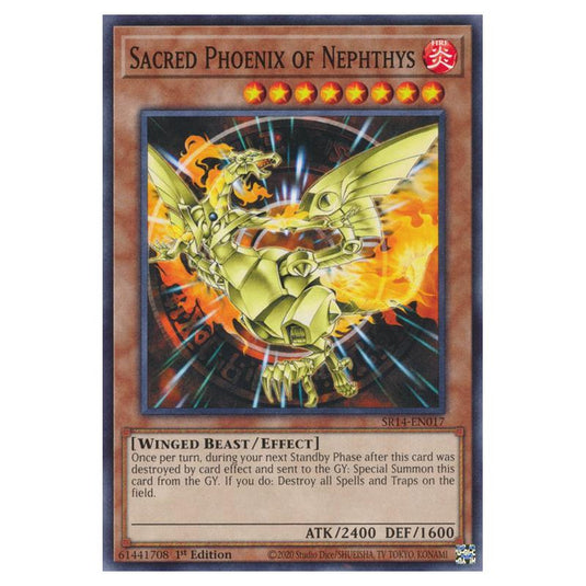 Yu-Gi-Oh! - Structure Deck - Fire Kings - Sacred Phoenix of Nephthys (Common) SR14-EN017
