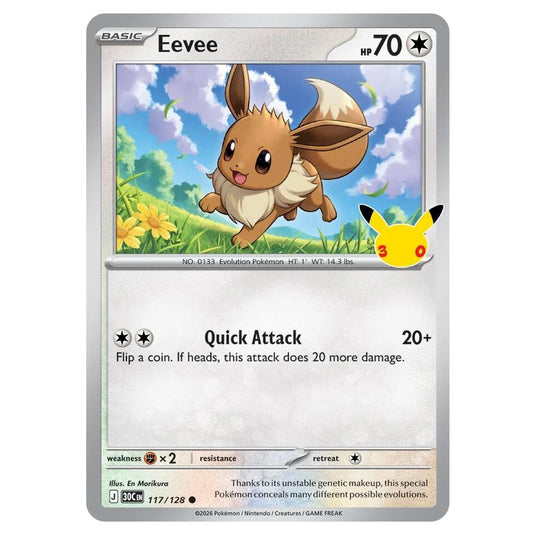 Pokemon - 30th Celebration - Eevee - 117/128